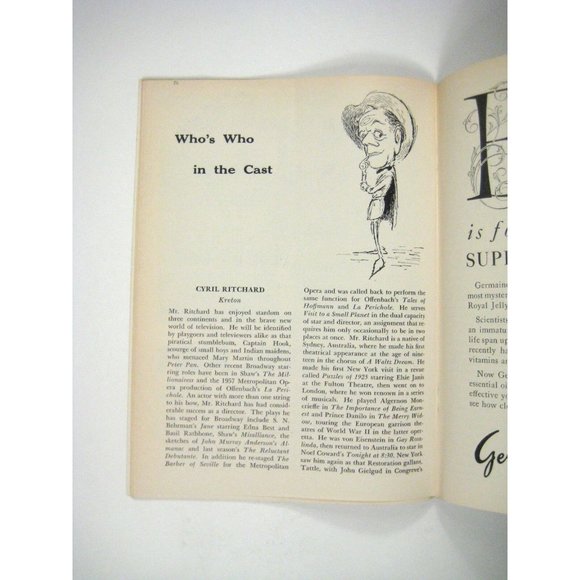 Visit to a Small Planet Playbill 1957 Booth Theatre Cyril Ritchard Edward Andrew - Picture 11 of 12